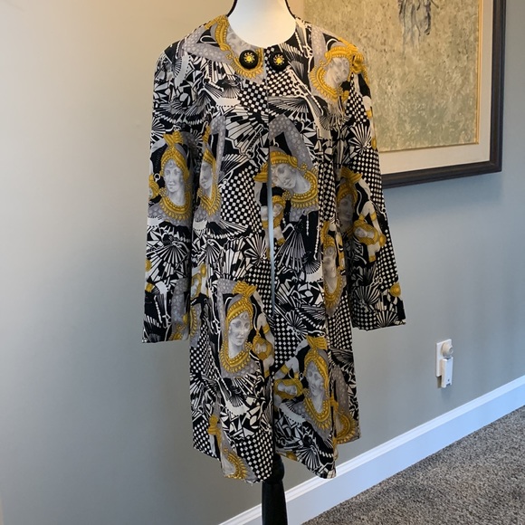 DIANE FREIS vintage gorgeous one of a kind swing jacket wool designer - Picture 2 of 10